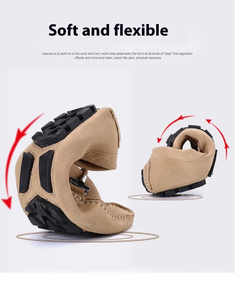 Aménatez votre style avec de luxueuses chaussures pour hommes en daim de vachette véritable !
