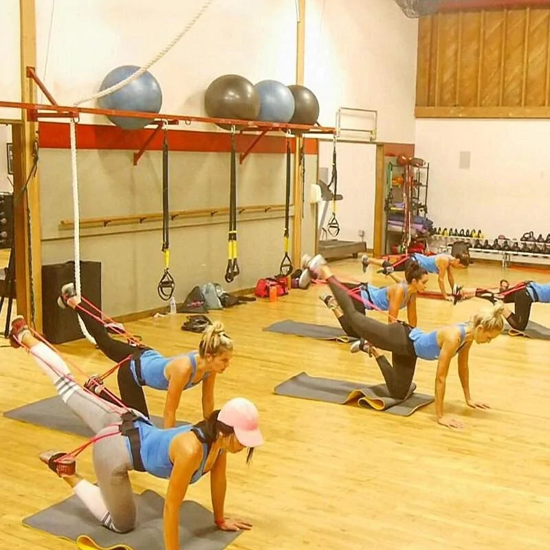 Ensemble de bandes de butin de fitness réglables avec bandes de résistance et ceinture