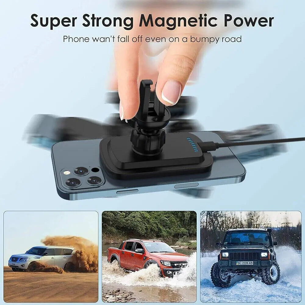 Support de montage de voiture pour chargeur sans fil magnétique pour iPhone 12 13 14 Pro Max MagSafe