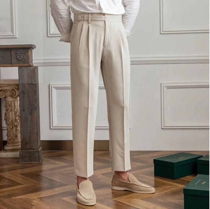 Pantalon de costume rétro tendance
