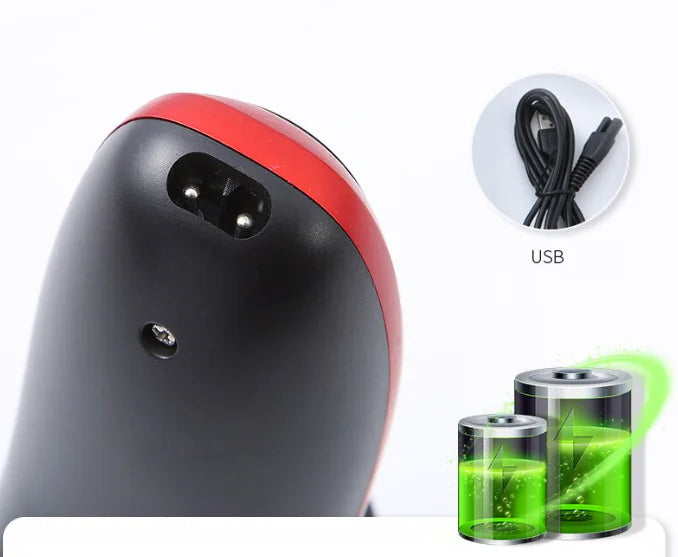 Rasoir rotatif étanche pour hommes Rasoir électrique Pop-Up Trimmer Wet Dry Wireless