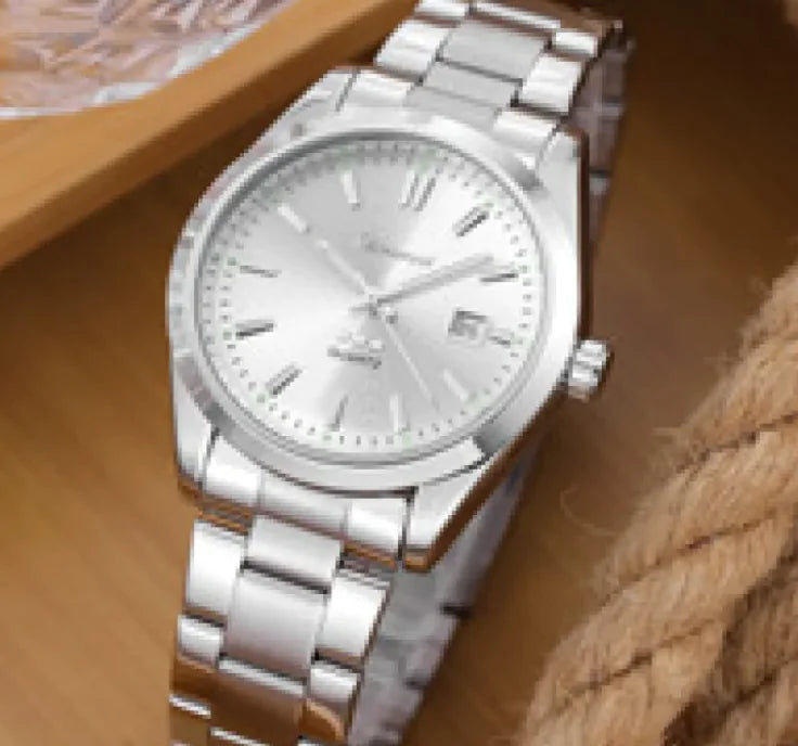 Montre en acier intemporelle
