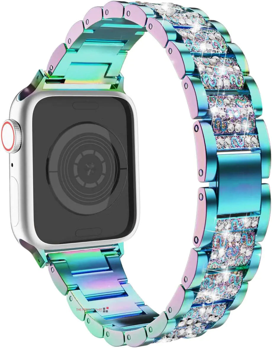 Crystal Bling Band Case iWatch Strap pour Apple Watch Ultra Series 8 7 SE 6 5 4 3