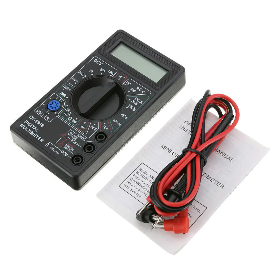 Multimètre numérique 7 Fn AC DC Voltage Volt 10 Amp Current Resistance Ohm Meter