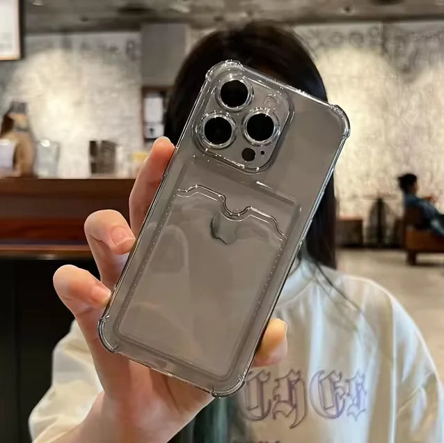 Coque de téléphone Soft Card Holder pour iPhone