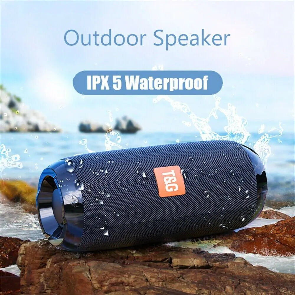 Haut-parleur Bluetooth Sans Fil Étanche Extérieur Stéréo Basse USB/TF/FM Radio LOUD
