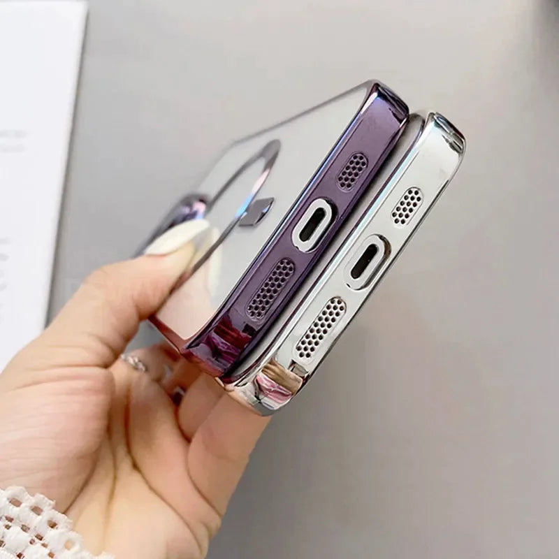 Pour Apple iPhone 14 13 12 11 Pro Max Case Mag Safe Couverture de l'objectif magnétique de l'appareil photo