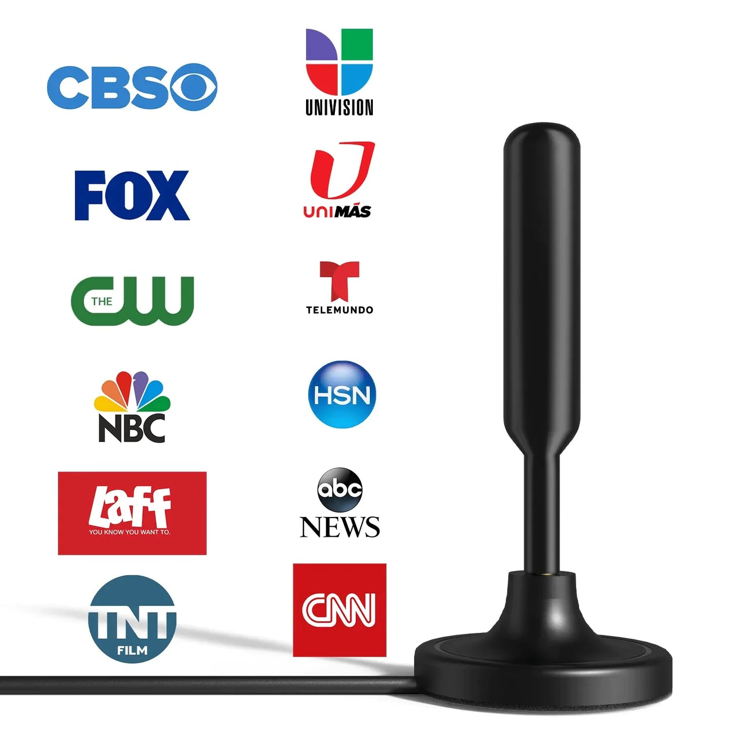 5600Miles Antenne TV améliorée HDTV Amplifiée Numérique 4K 1080P Longue Portée Intérieur