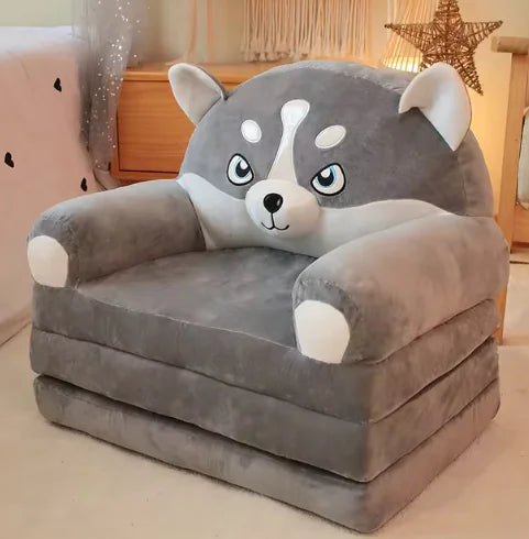 Canapé-lit d'animaux en peluche doux