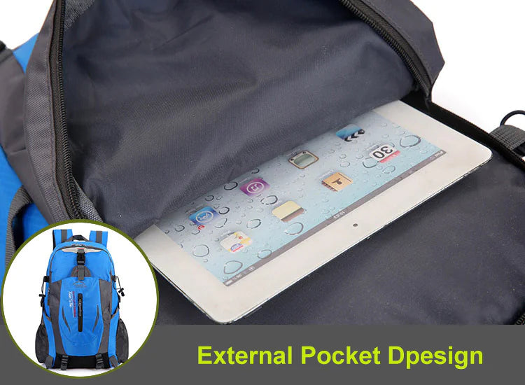 40L Hommes Femmes Voyage Sac à dos Sac à dos Camping Ordinateur portable Randonnée School Book Bag USA