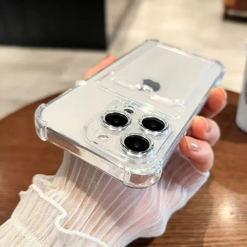Coque de téléphone Soft Card Holder pour iPhone