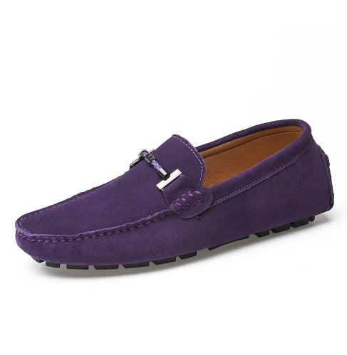 Aménatez votre style avec de luxueuses chaussures pour hommes en daim de vachette véritable !