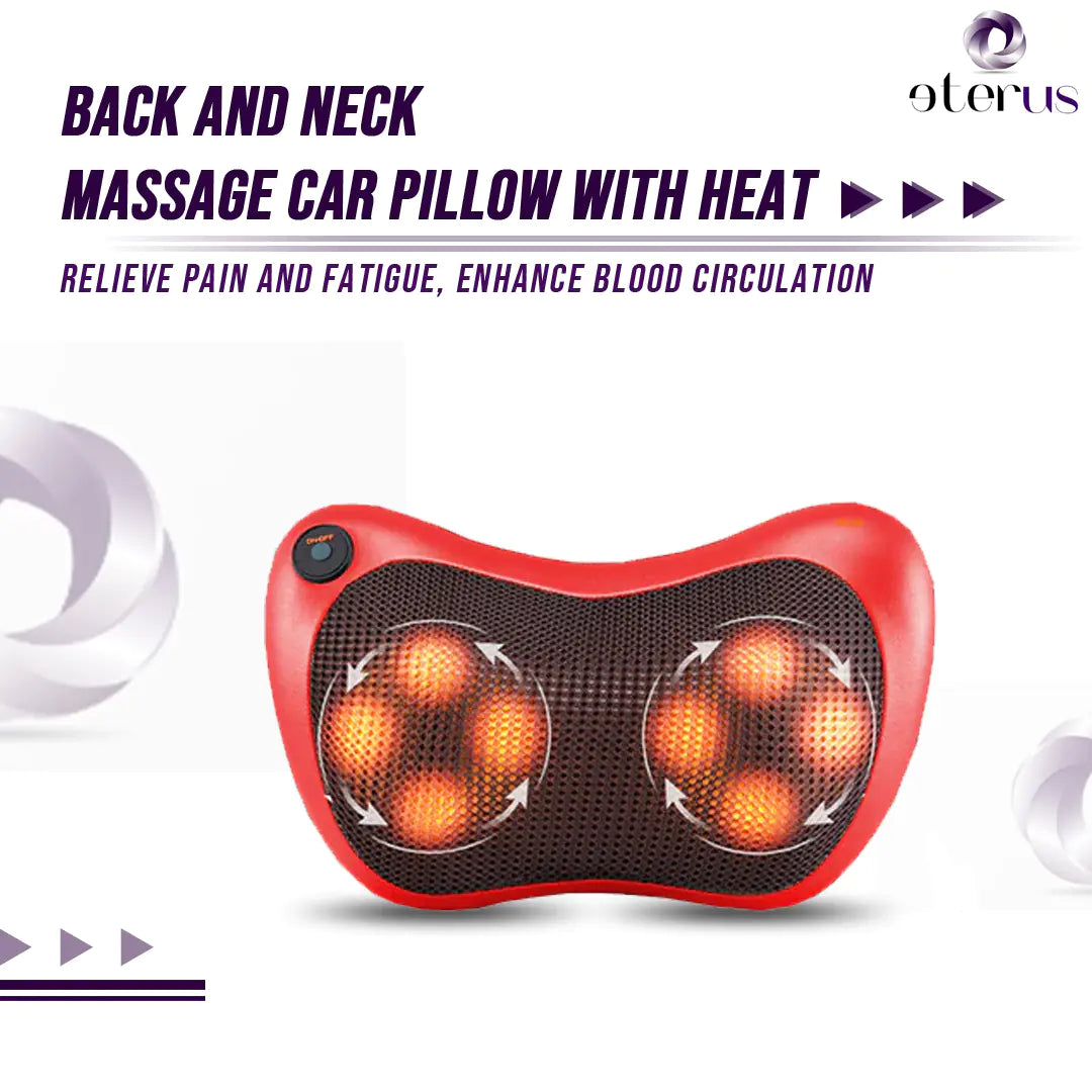 Oreiller de massage du dos et du cou avec chauffage