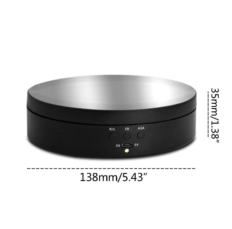 Présentoir rotatif motorisé électrique à 360° Support d'exposition de photographie de bijoux
