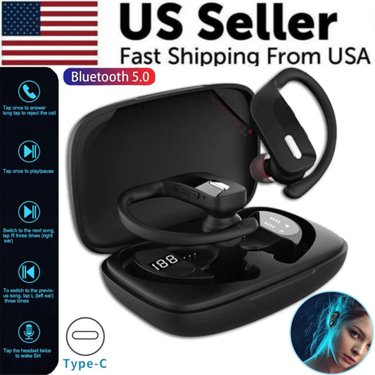 Casque Bluetooth TWS 5.0 Écouteurs sans fil Écouteurs Écouteurs Écouteurs Crochet d'oreille stéréo