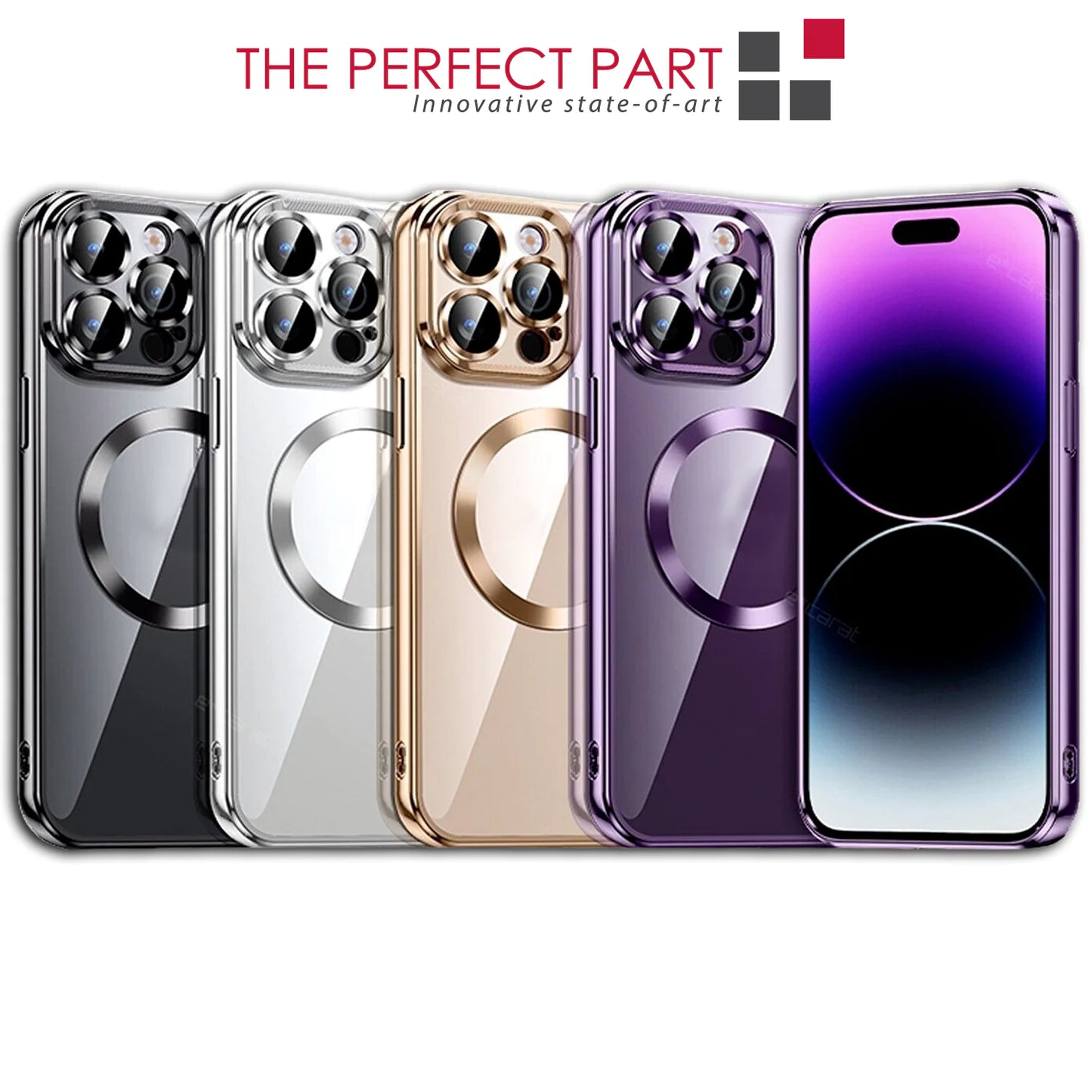 Pour Apple iPhone 14 13 12 11 Pro Max Case Mag Safe Couverture de l'objectif magnétique de l'appareil photo