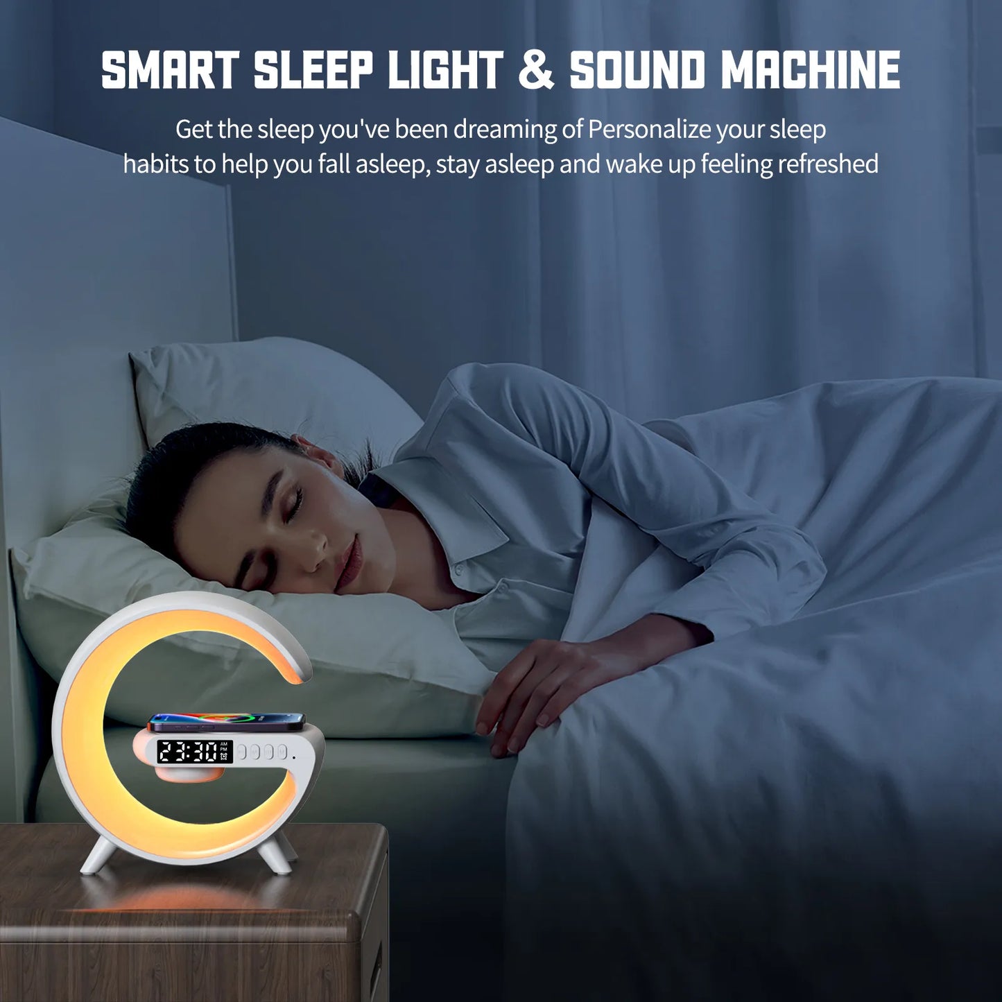Haut-parleur de support de chargeur sans fil multifonction