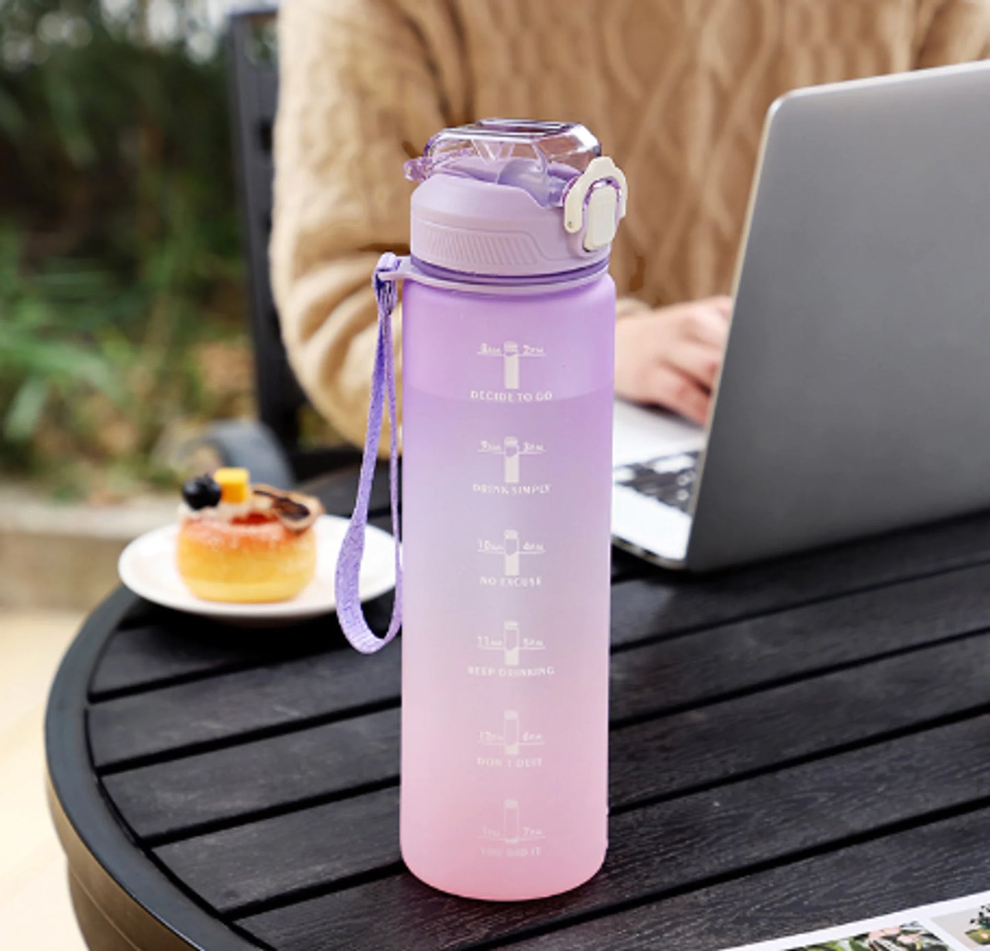 Bouteille d'eau de 1 litre-Ombre