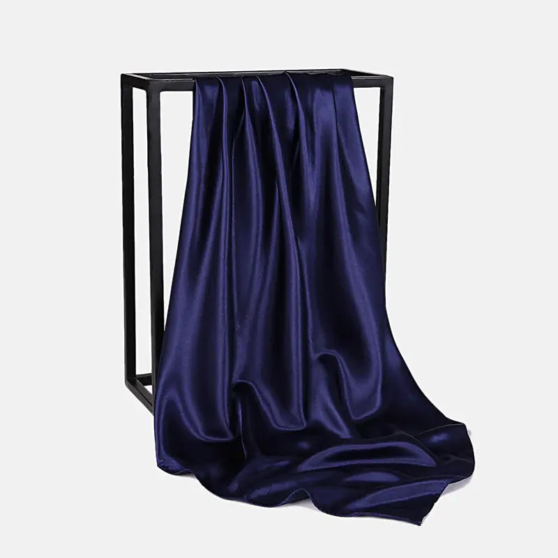 Foulard foulard en soie de couleur unie