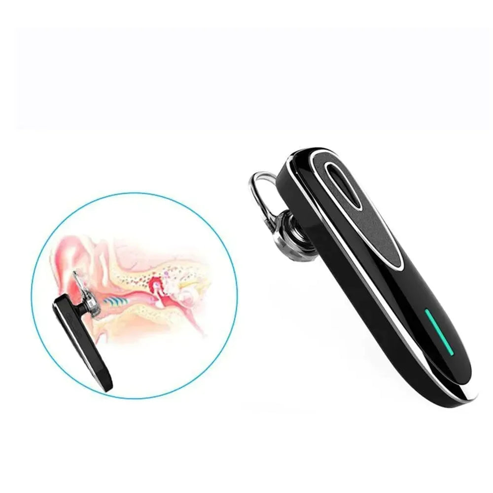 Écouteur Bluetooth Sans Fil Mains Libres Casque Casque Casque Microphone
