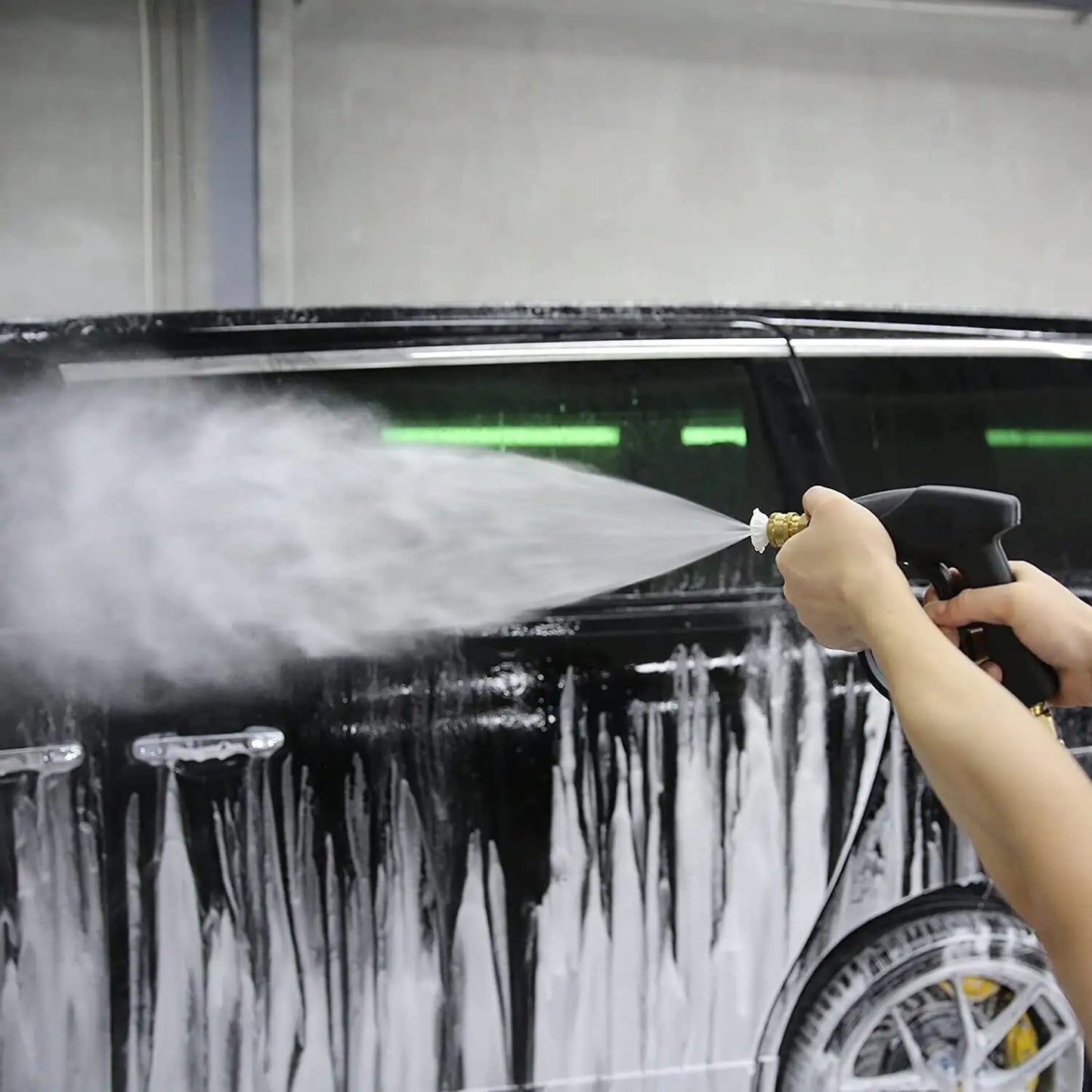 1/4" Pistolet à lave-glace haute pression 4000 PSI Car Wash Foam Spray Baguette courte avec buse