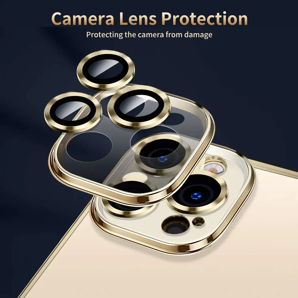 Pour Apple iPhone 14 13 12 11 Pro Max Case Mag Safe Couverture de l'objectif magnétique de l'appareil photo