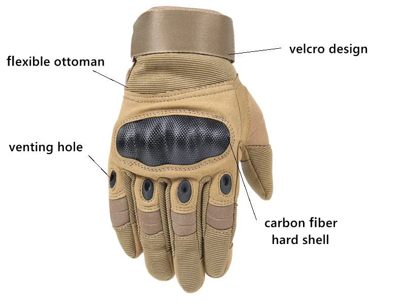 Tactique Moto Motocross Gants à doigts complets Moto Équitation Racing Mittens