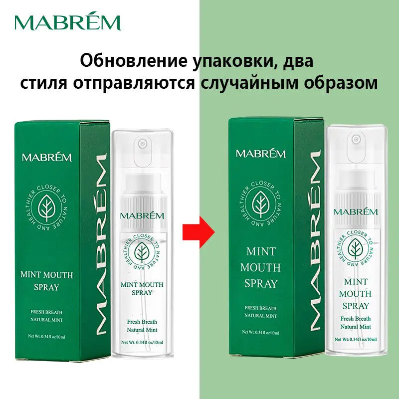 Spray oral à la menthe naturelle : Rafraîchit l'haleine