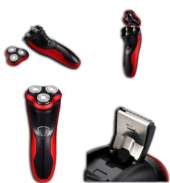 Rasoir rotatif étanche pour hommes Rasoir électrique Pop-Up Trimmer Wet Dry Wireless