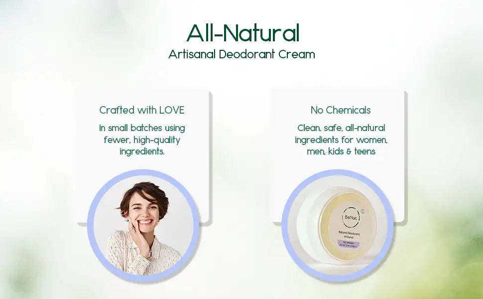 Crème déodorante végétalienne