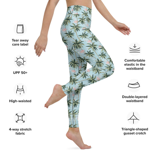 Leggings de yoga Flamingo tropical pour femmes