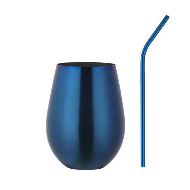 Tasse à bière et à vin en acier inoxydable