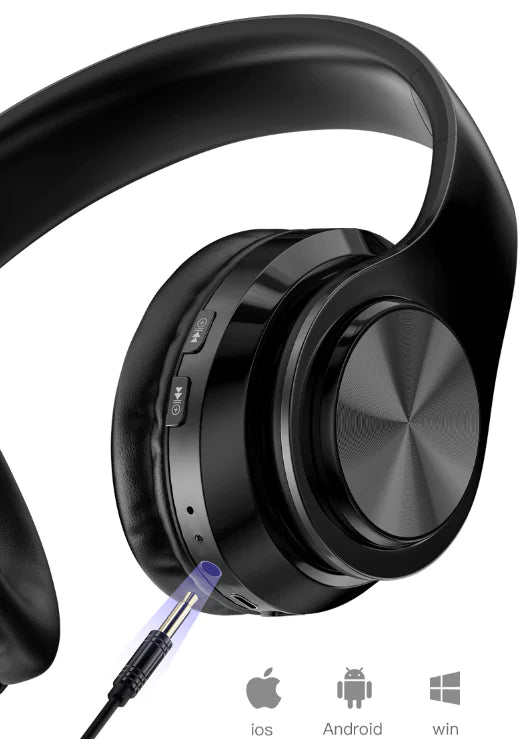 Casque Bluetooth sans fil Super Bass Écouteurs stéréo pliables Casques Micro