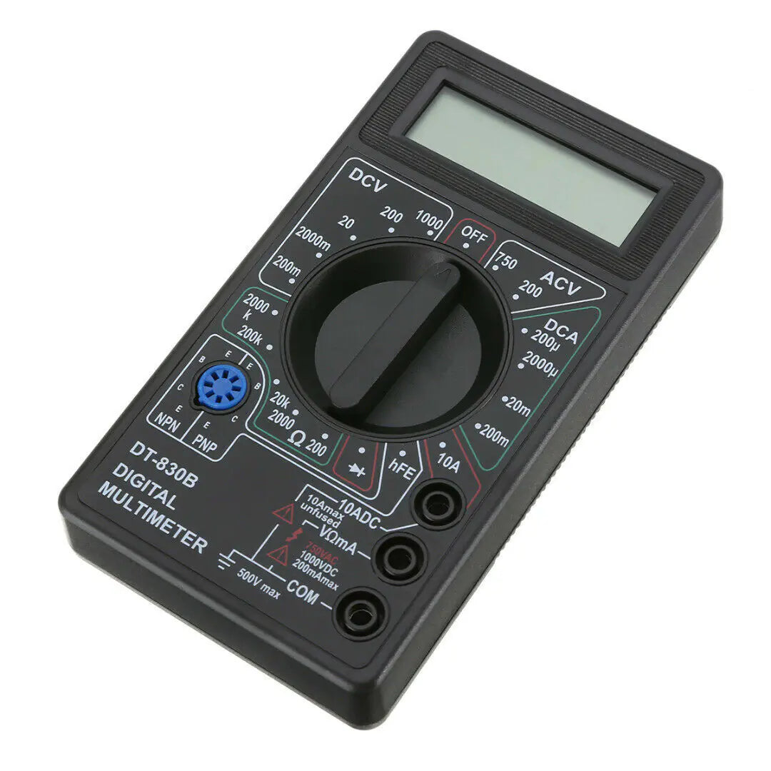 Multimètre numérique 7 Fn AC DC Voltage Volt 10 Amp Current Resistance Ohm Meter