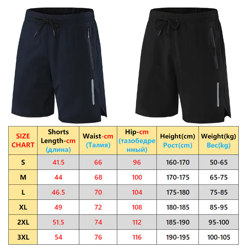 Shorts de sport pour hommes