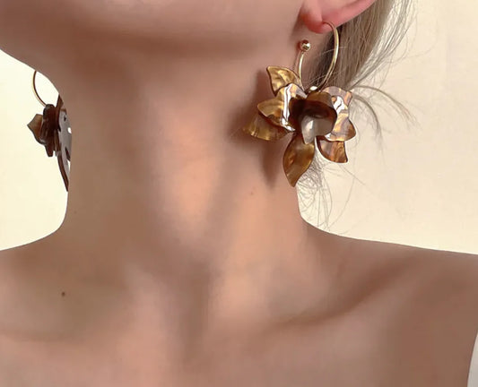 Boucles d'oreilles élégantes de luxe de haute qualité