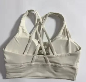 Soutien-gorge de sport de fitness à dos croisé pour femmes
