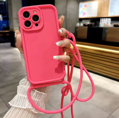 Étui à lanière en silicone souple