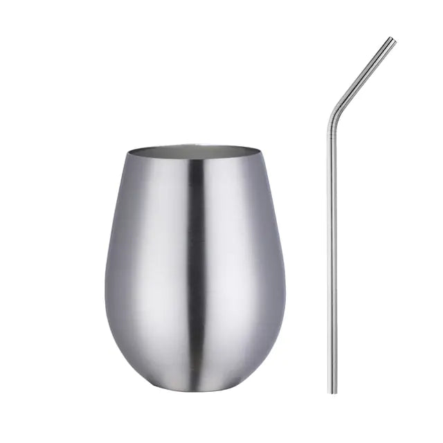 Tasse à bière et à vin en acier inoxydable