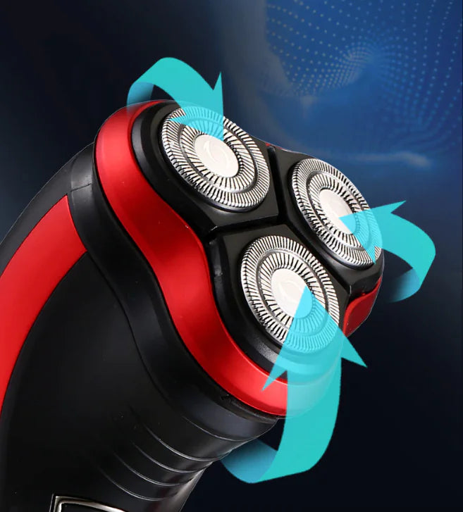 Rasoir rotatif étanche pour hommes Rasoir électrique Pop-Up Trimmer Wet Dry Wireless