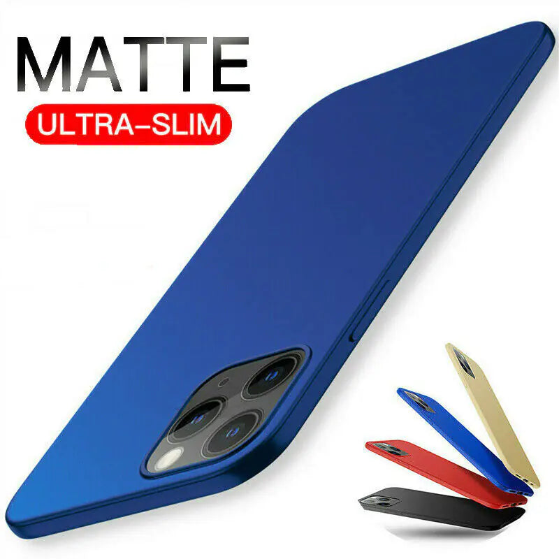 Pour iPhone 11 12 Pro Max Mini Ultra Thin Case Matte Hard Shockproof Slim Cover