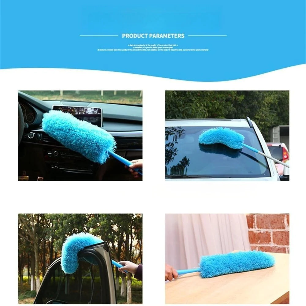 Brosse de nettoyage en microfibre Nettoyant pour poussière Poignée pliable Ventilateur de plafond souple