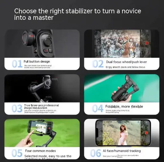 Stabilisateur de téléphone Selfie Stick