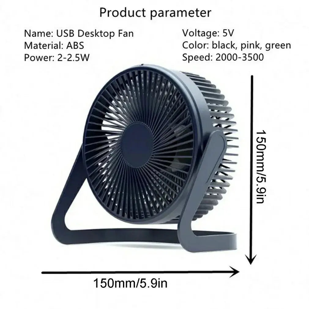 Ventilateur de bureau rotatif à 360°