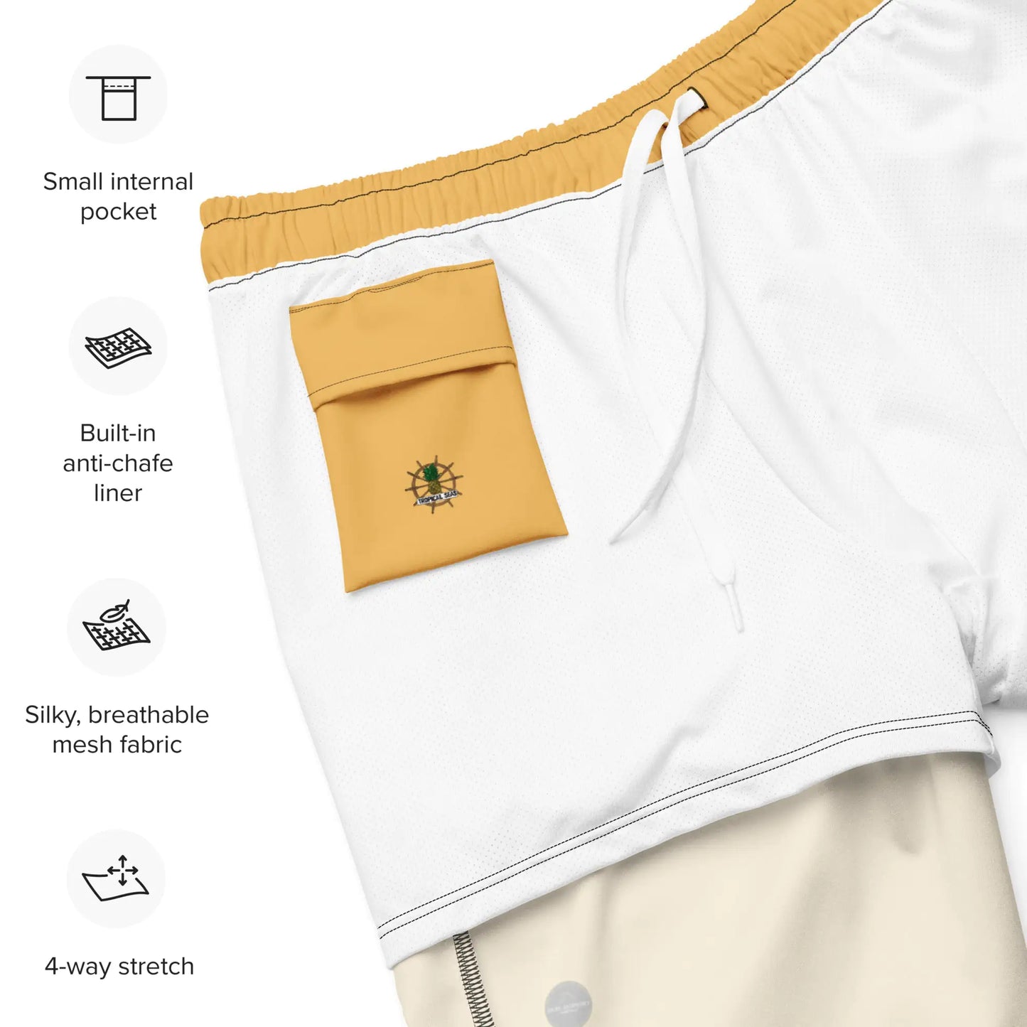 Short Eco Board Gold pour hommes