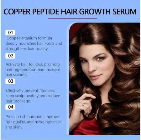 Copper Glow : 30 ml de sérum de réparation des cheveux et du cuir chevelu peptidique