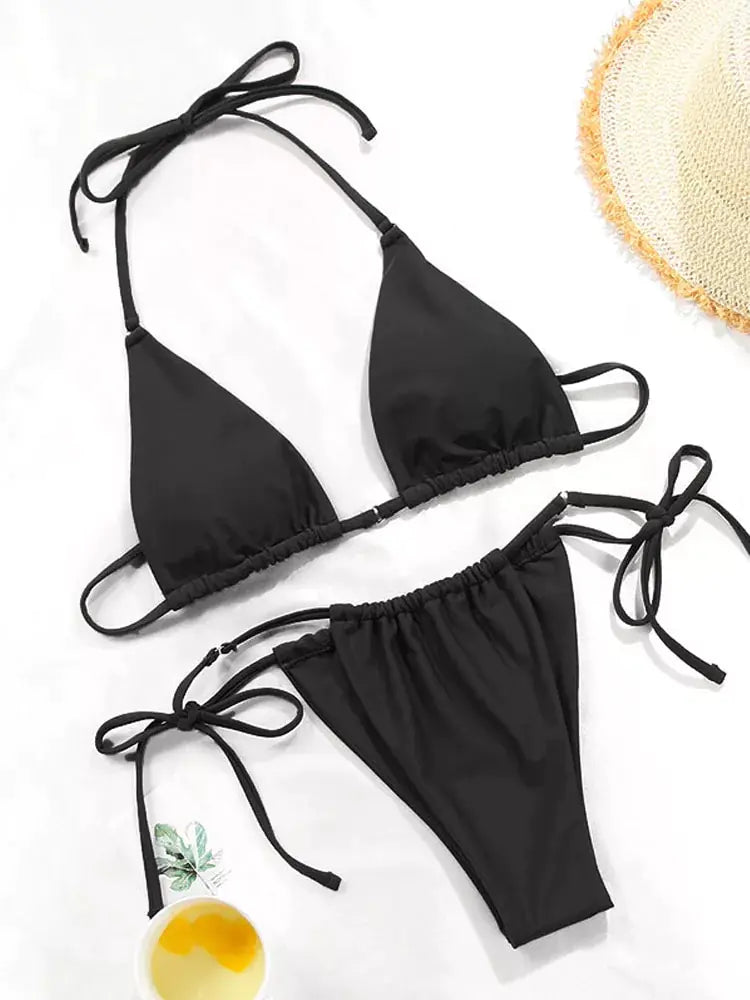 Ensembles de bikinis à cordes réglables