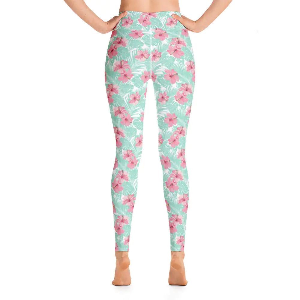 Leggings de yoga floral Tropical Island pour femmes