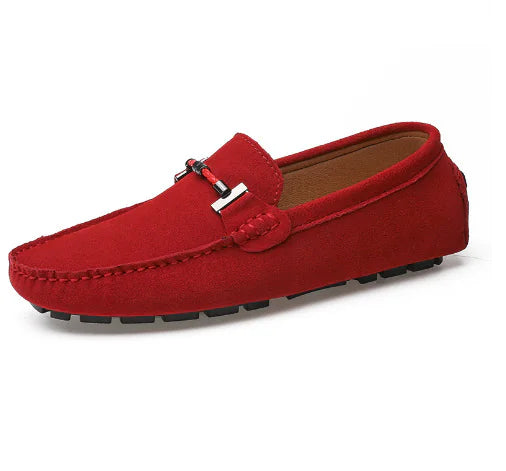 Aménatez votre style avec de luxueuses chaussures pour hommes en daim de vachette véritable !