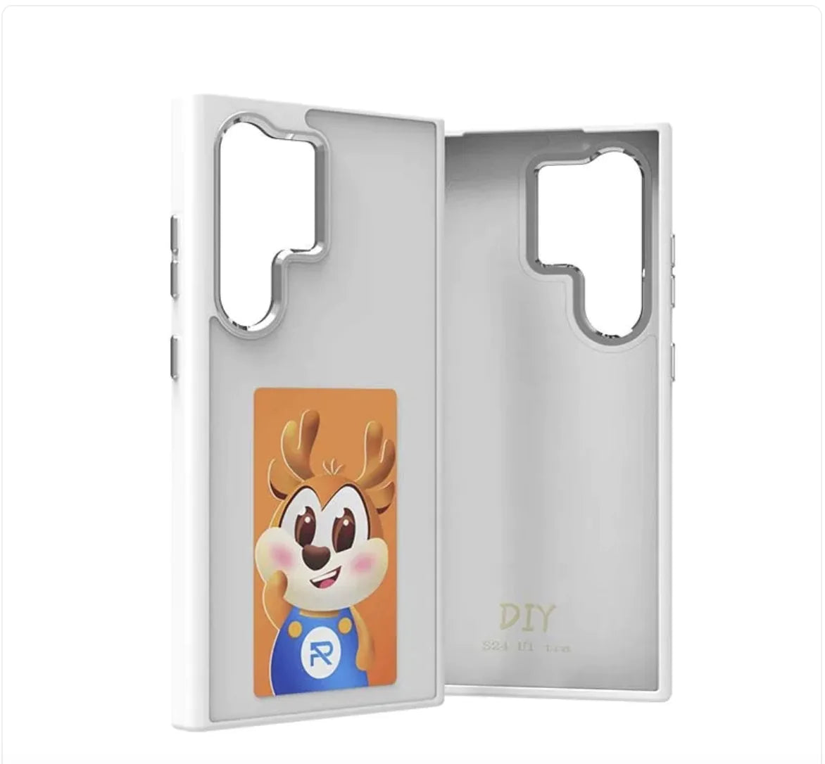 Coque de téléphone à induction sans charge NFC à écran d'encre